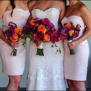 J. Crew Blush Bridesmaids Dress